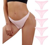 Slip Patchwork Couleur sous-Vêtements Culottes Bikini Solide Femmes Mémoires Culottes Cadeau De Noël 5 Pièces