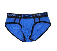 Slip pour homme en coton extensible pour homme - Bikini classique - Suspensoir - Supporter - Sport - Suspensoir, bleu, XL