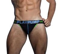 Slip pour homme taille mi-haute pour homme - Sous-vêtements de sport pour homme - Sous-vêtements souples - String de bikini avec pochette, Vert, L