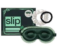 Slip - pure silk beauty sleepover set with lace trim - peppermint dreams - Masques de sommeil en soie 3 St.