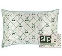 Slip - pure silk queen pillowcase with lace trim - Housses de coussin en soie wintergreen 1 St.
