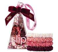 Slip - pure silk skinny scrunchie ornament - Élastiques à cheveux en soie candy cane 4 St.