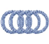 Slip - Pure Silk Skinny Scrunchies - Élastiques à cheveux en soie cornflower 4 St.