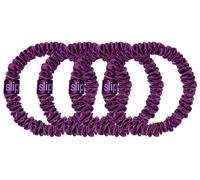 Slip - Pure Silk Skinny Scrunchies - Élastiques à cheveux en soie dark purple 4 St.