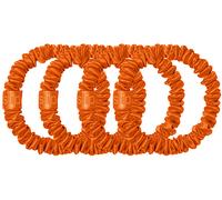 Slip - Pure Silk Skinny Scrunchies - Élastiques à cheveux en soie orange 4 St.
