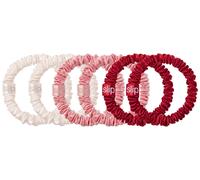 Slip - pure silk skinny scrunchies - sweetie - Élastiques à cheveux en soie 6 St.