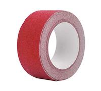 Slip Reduction Tape 5M x 5cm | PVC Slip - Reduction Adhesive Tape for Stairs & Floors | Wet Conditions Grip Tape for Bathroom/Pool/Steps | 8 Color Options, Strong Adhesive (Red)