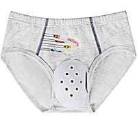 Slip Respirant pour Garçons après Circoncision, Sous-vêtement de Protection Circoncision, Pantalon de Récupération Chirurgicale, Slip de Convalescence pour Soins Quotidiens(Gray 2,160)