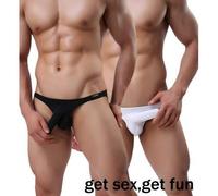 Slip Sexy Homme Blanc avec étui pour pénis - Taille: XL