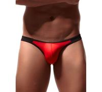 Slip sexy homme Rouge et noir - Taille: XL
