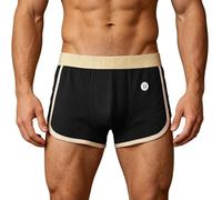 Slip Sexy Homme- String sans Couture Boxer Confortable Et Respirant à Taille Mi-Haute Mélange Doux Coupe Classique sous-Vêtement du Quotidien Base