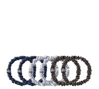 Slip - Pure Silk Skinny Scrunchies - Élastiques à cheveux en soie Midnight 6 St.