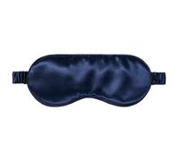 Masque de sommeil SLIP en soie de mûrier 22 Momme - Masque de sommeil assombrissant en soie, taille unique avec élastique, doux pour la peau, bleu marine