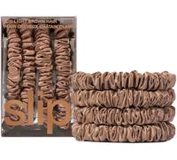 Slip - Pure Silk Skinny Scrunchies - Élastiques à cheveux en soie light brown 4 St.
