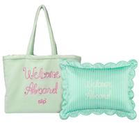 Slip - slip pure silk travel pillow with complimentary beach bag - les vacances - Housses de coussin en soie 2 St.