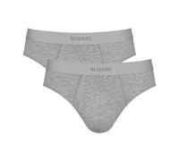 Sloggi Men Ever Ease Brief 2p Slip, Gris foncé mélangé, XL (Lot de 2) Femmes