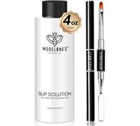 Slip Solution Polygel Liquid 120ml, Nail Extension Construction Polymer Gel Liquid Solution Cleaning Kit With Brush For Manicure Nail Polish Semi Permanent Nail Art