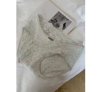 Slip taille basse en dentelle pour femme pur style désir tissu polyester longueur régulière usage quotidien (L gris clair)