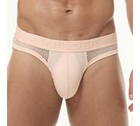 Slip taille basse en soie glacée pour homme avec design transparent pour une meilleure respirabilité (3XL rose)