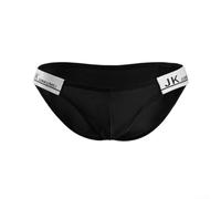 Slip taille basse pour homme imprimé lettre taille élastique