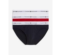 Slip Tommy Hilfiger Brief Logo noir rouge blanc (3 unités) - S