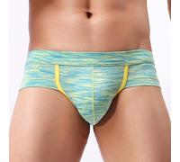 Slip triangle respirant taille basse pour homme avec tissu en coton élasthanne imprimé pour un usage quotidien (XL jaune)