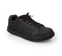 Slipbuster Baskets de sécurité nubuck antidérapantes avec embout en acier, taille EU 39 / noire, classée S1 SRC, BB420-39