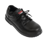 Slipbuster Footwear Mixte Unisex Slip Resistant Basic Shoe in Black with Microfibre Upper Chaussure Bateau, 38 EU