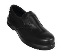 Slipbuster Lite Mocassins de sécurité antidérapantes avec embout, unisexe, taille EU 38 / noire, classée S1 SRC, A845-38