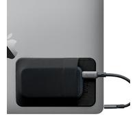 Slipdrive - Housse de Disque Dur Portable pour Ordinateur Portable - Disque SSD SSD - Adhésif réutilisable - Housse de Transport pour Disque Dur Externe à Coller - Pochette de Poche (Petit, Noir)