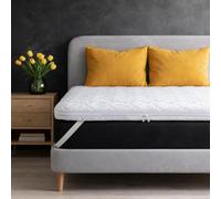 SLIPIO Surmatelas 130x190 cm | 7 cm | Memory Foam Visco+ à Soutien optimisé | Topper de Matelas | Housse Amovible Lavable Anti-acariens & Antiallergique