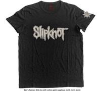 Slipknot Applique Logo and Star Autorisé T-shirt Hommes