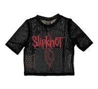 Slipknot Band Logo Back Print Mesh Crop Top Size XS