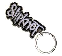 Rock Off officially licensed products Slipknot Blanc Logo Noir Border Band Logo Porte-Clés Keychain