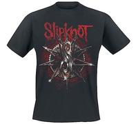 Slipknot Bloody Blade Homme T-Shirt Manches Courtes Noir 100% Coton Regular/Coupe Standard