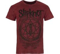 Slipknot Blurry Unisexe T-Shirt Manches Courtes Rouge 100% Coton Regular/Coupe Standard