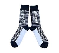 Slipknot Chaussettes Barcode Band Logo Nouveau Officiel Homme Noir (Uk Size 7.5