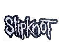 Slipknot Cut-Out Logo Noir Border Woven Patch Size One Size
