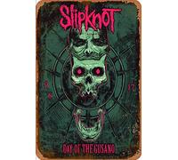 Slipknot Day of The Gusano Panneaux d’étain Vintage Affiche de métal rétro Plaque de Panneau Mur Art décor 8×12 Pouces