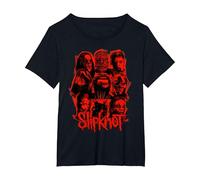 Slipknot Écusson Rouge Officiel We are Not Your Kind T-Shirt, Femme Grandes Tailles, Noir, 5X