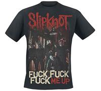 Slipknot Fuck Me Up Homme T-Shirt Manches Courtes Noir L 100% Coton Regular/Coupe Standard
