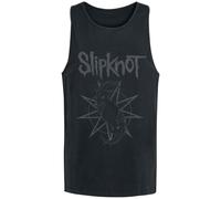 Slipknot Goat Star Logo Homme Débardeur Noir XL, 100% Coton, Regular/Coupe Standard