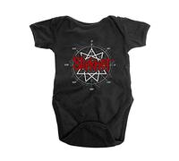 Slipknot Grenouillères Star Band Logo Nouveau Officiel Noir 0 To 24 Months Size Medium (6-9 months)