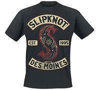 Slipknot Iowa des Moines Homme T-Shirt Manches Courtes Noir S 100% Coton Regular/Coupe Standard