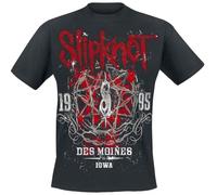 Slipknot Iowa Star Homme T-Shirt Manches Courtes Noir 100% Coton Regular/Coupe Standard