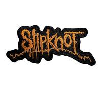 Slipknot - Patch à repasser (Taille unique) (Noir/Orange)