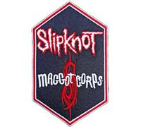 Slipknot Patch Maggot Corps Band Logo Nouveau Officiel Noir Woven Iron On Size One Size