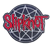 Rock Off officially licensed products Slipknot Rouge Logo Over Nonogram Woven Patch Size Accessory Size