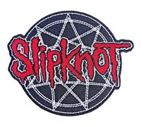Slipknot Rouge Logo Over Nonogram Woven Patch Size One Size