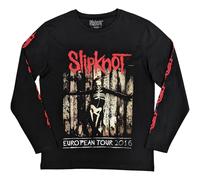 Slipknot Skeleton Flag (Back & Sleeve Print) Black XL T-shirt